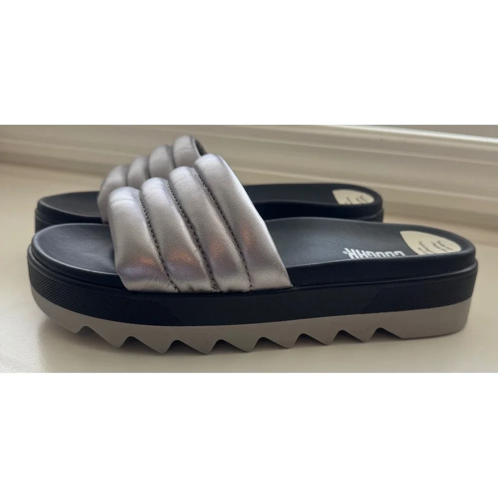 Cougar Prato-L Slide Sandal‎ (Women) - Metallic Silver Size 9 NWOB